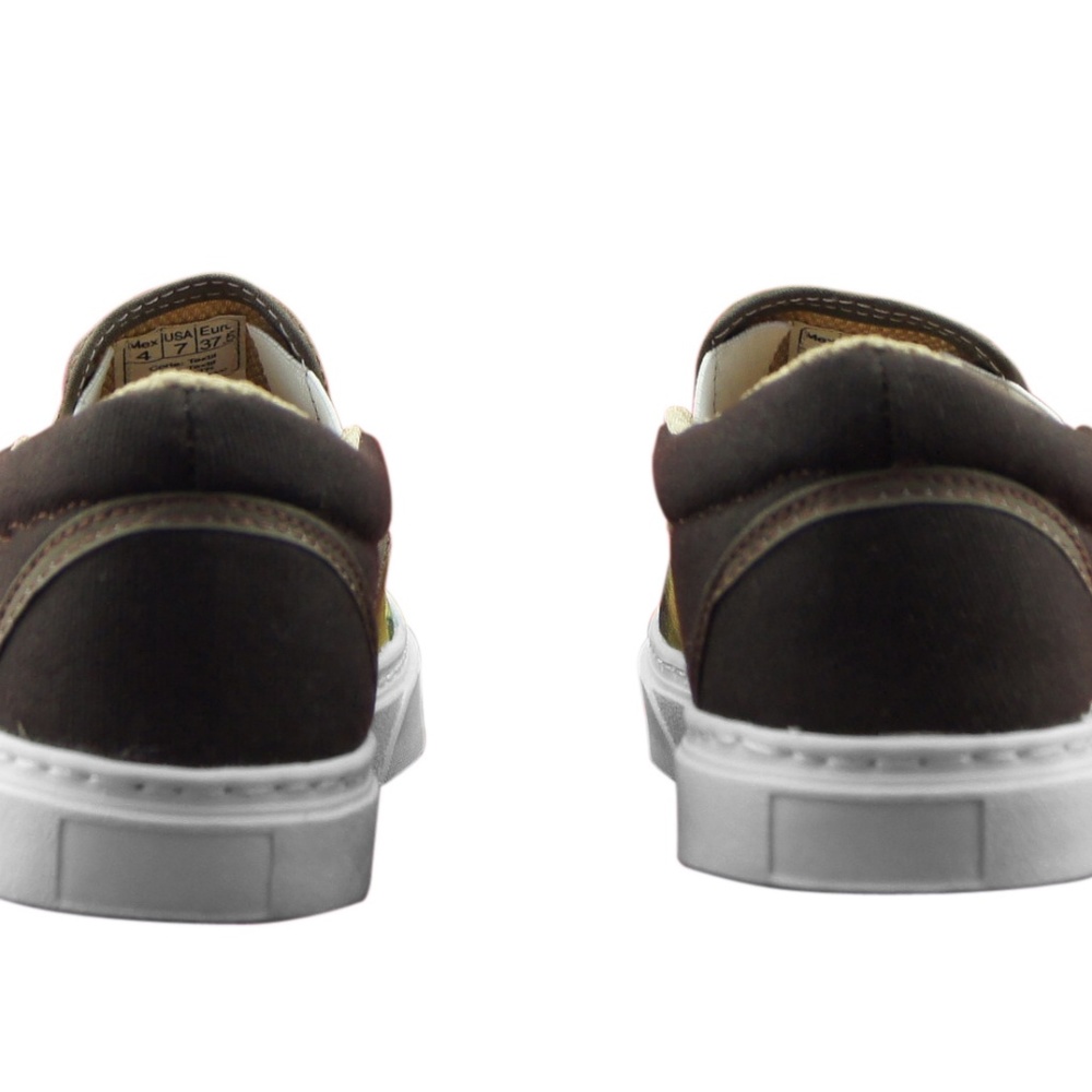 WOMEN'S PRINTED CANVAS SNEAKERS "MONA LISA" ART - Picture 5 of 5
